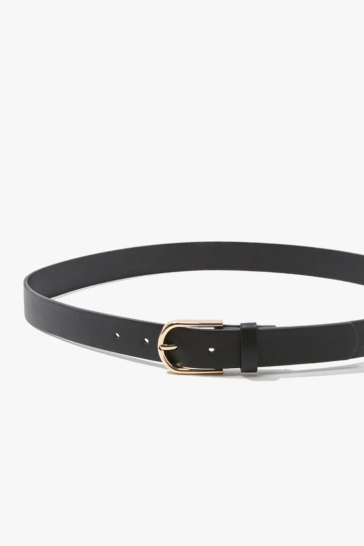 Faux Leather Buckle Belt - Image 10