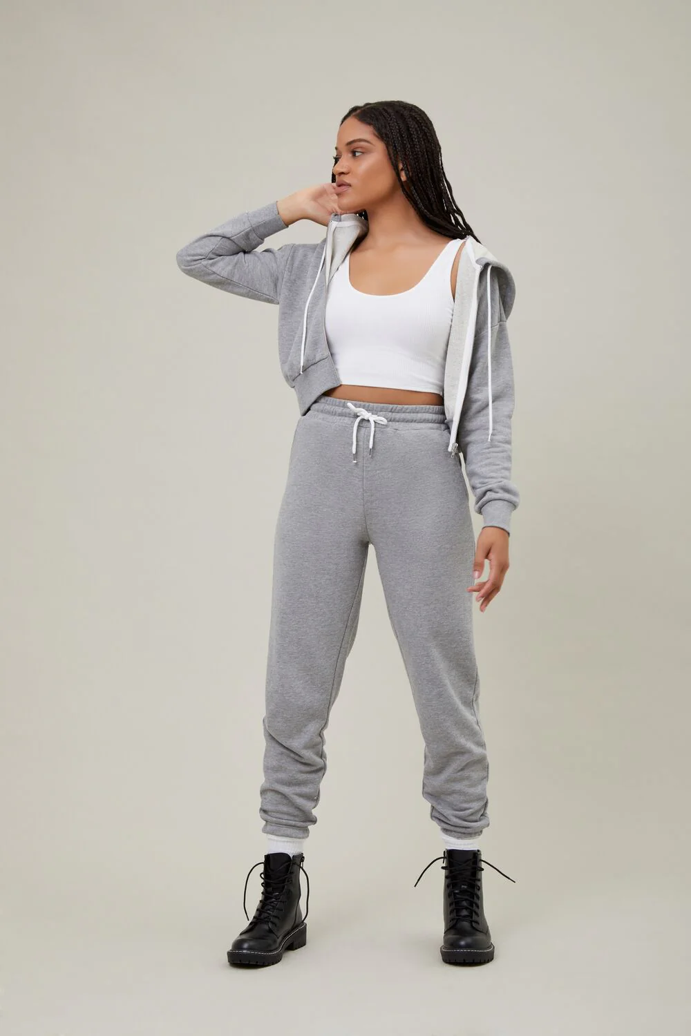 Drawstring Waist Joggers