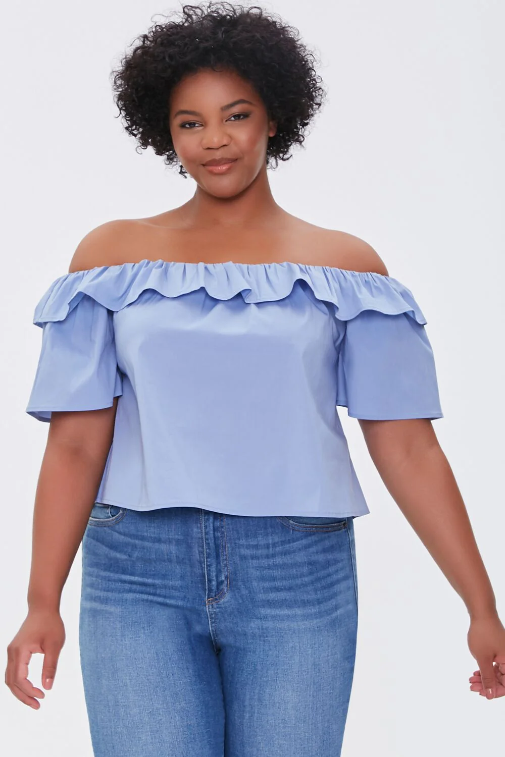 Plus Size Off-the-Shoulder Top
