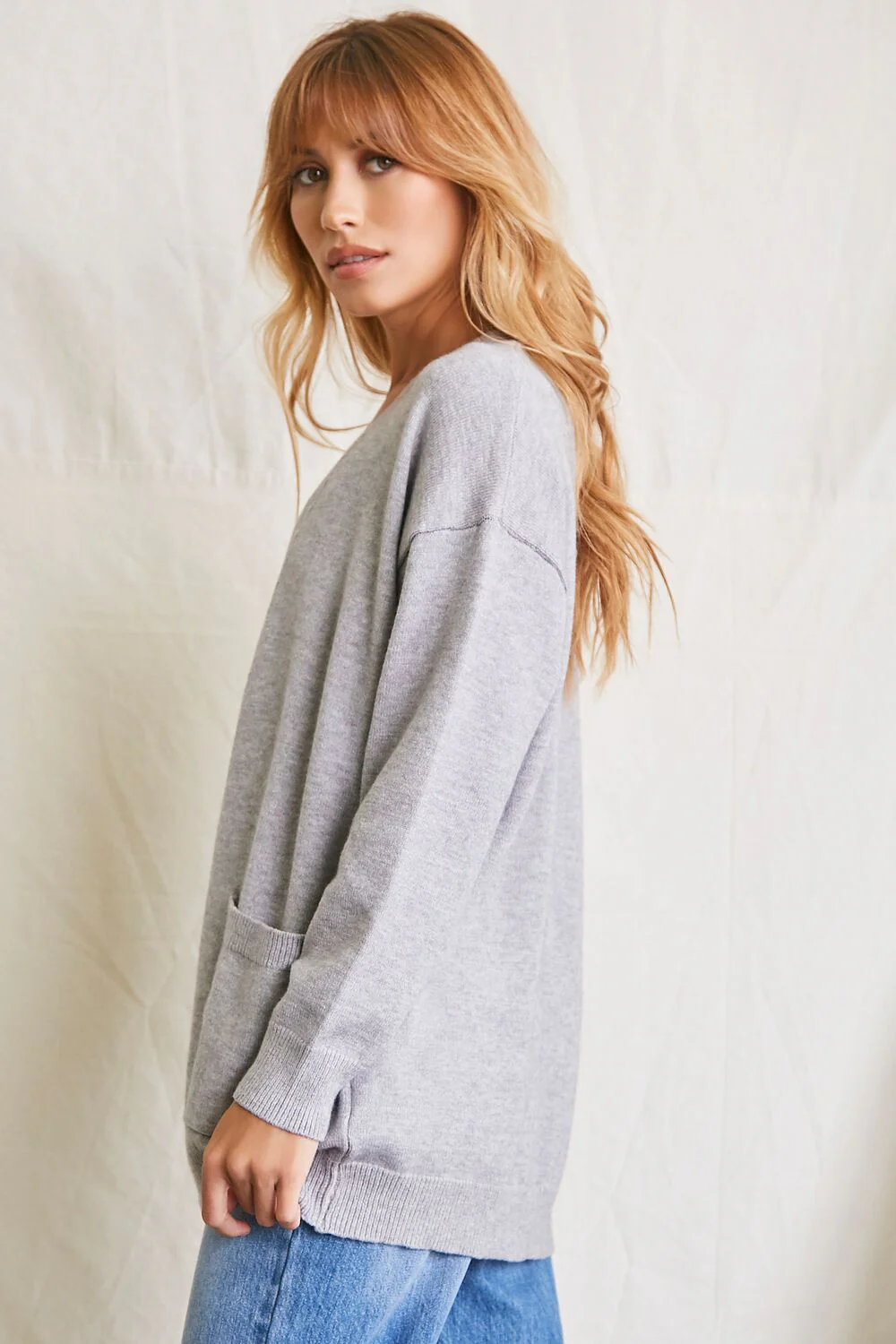Patch-Pocket Cardigan Sweater - Image 2