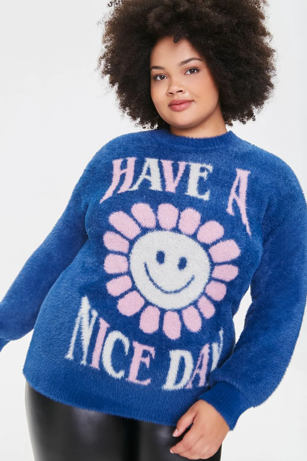 Plus Size Daisy Sweater-Knit Pullover