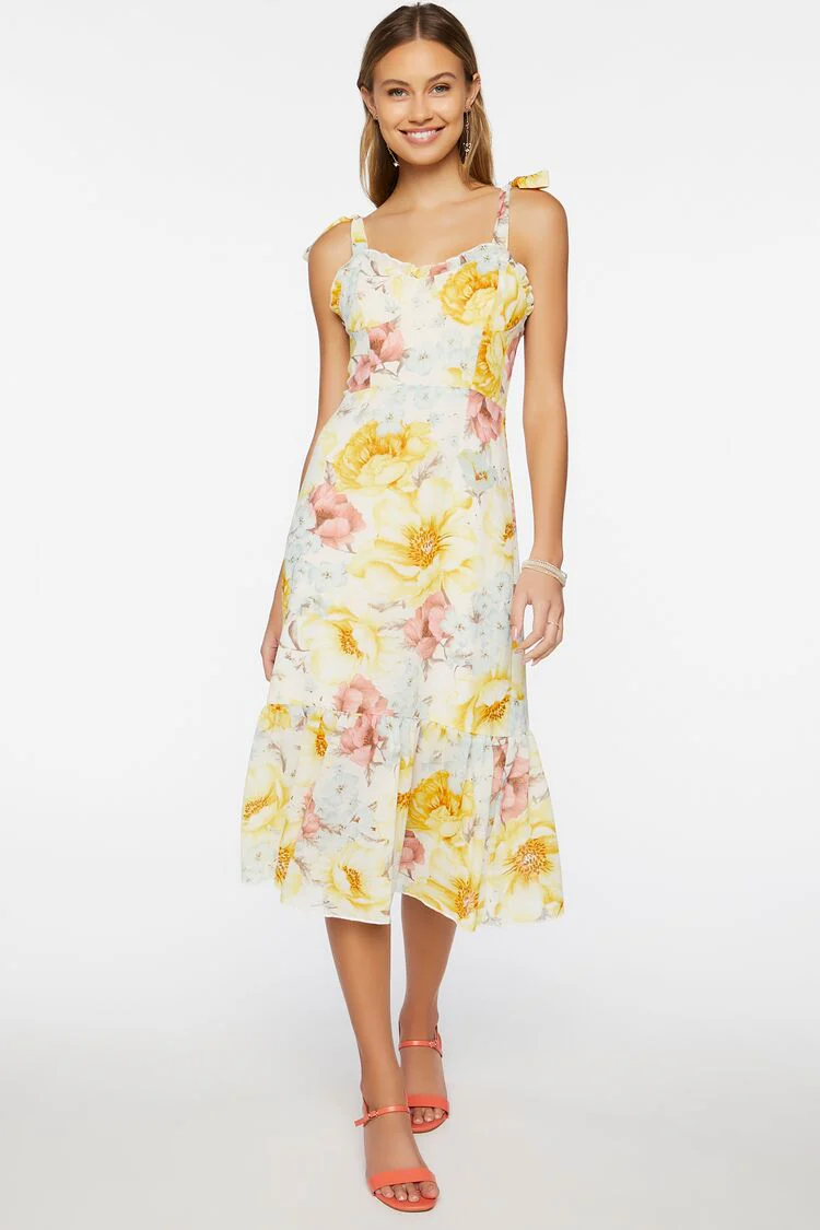 Floral Print Midi Dress