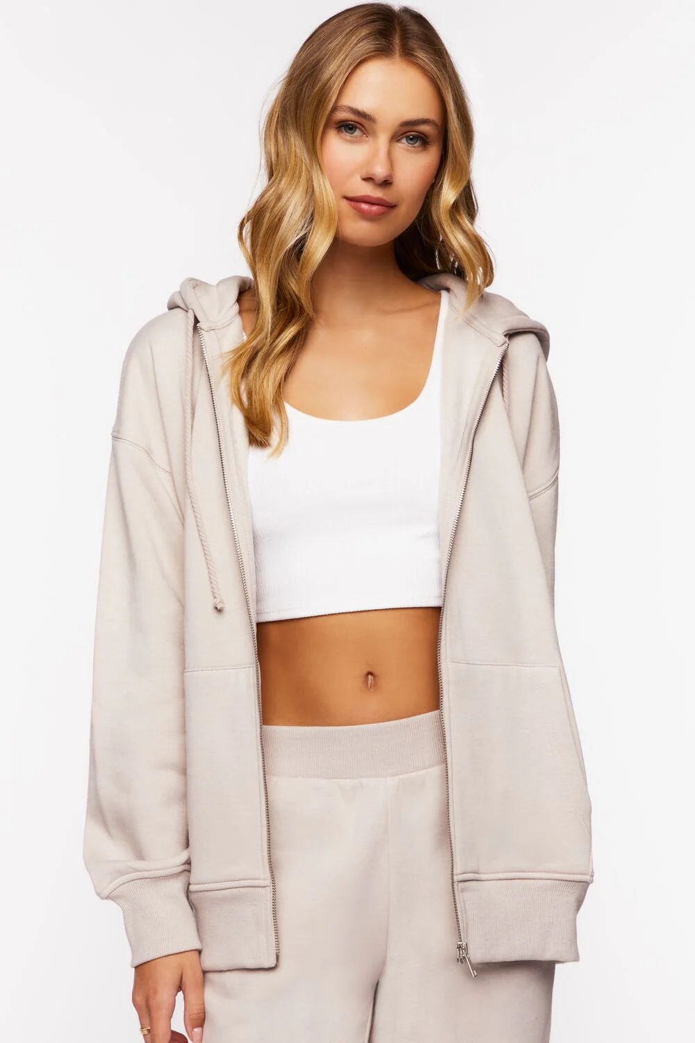 Organically Grown Cotton Zip-Up Hoodie