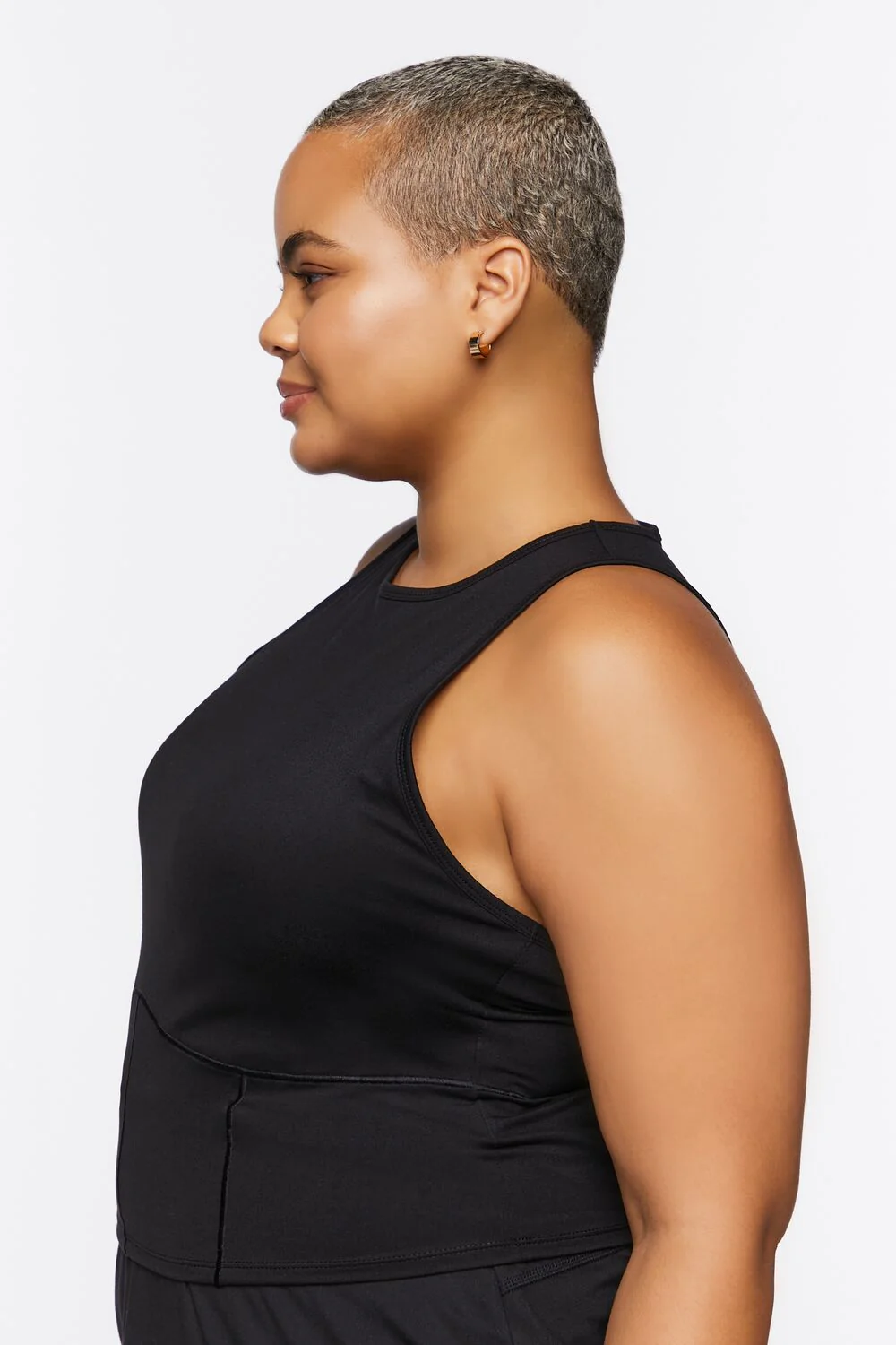 Plus Size Active Cropped Tank Top - Image 2