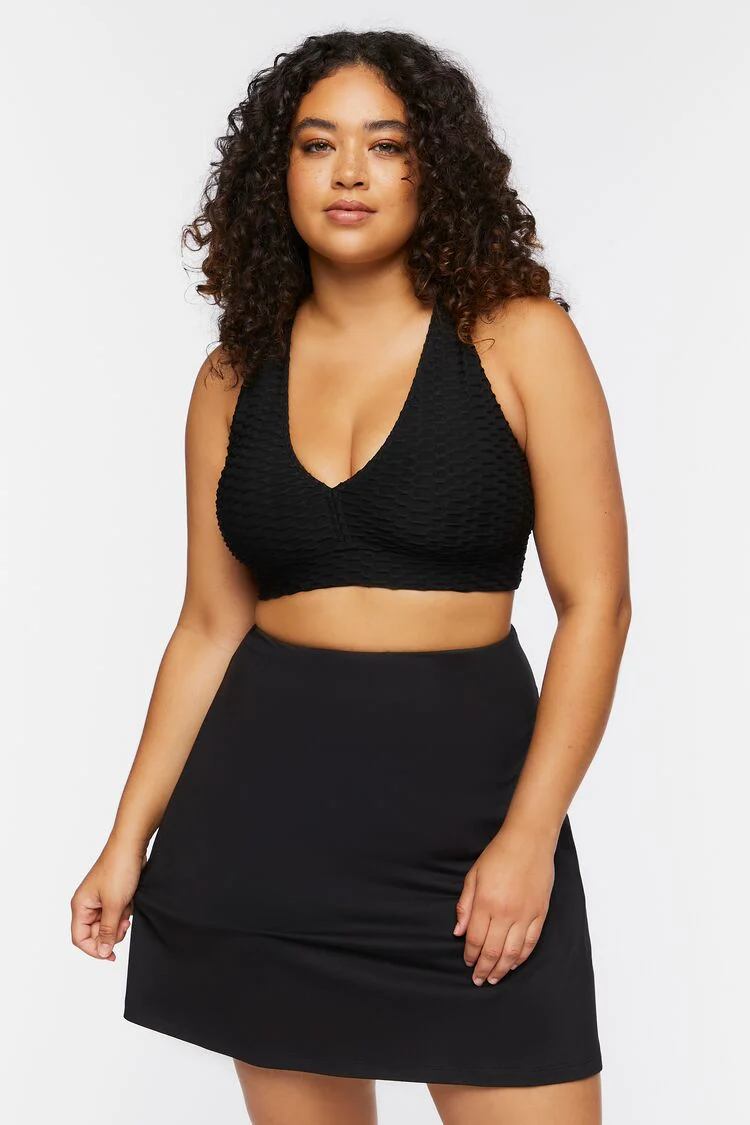 Plus Size Active High-Rise Skort