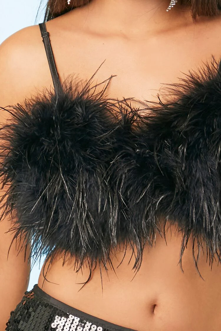 Feather Cropped Cami - Image 12
