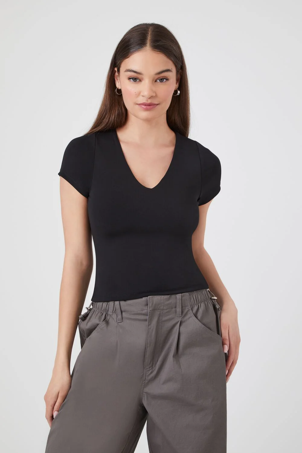Fitted V-Neck Tee