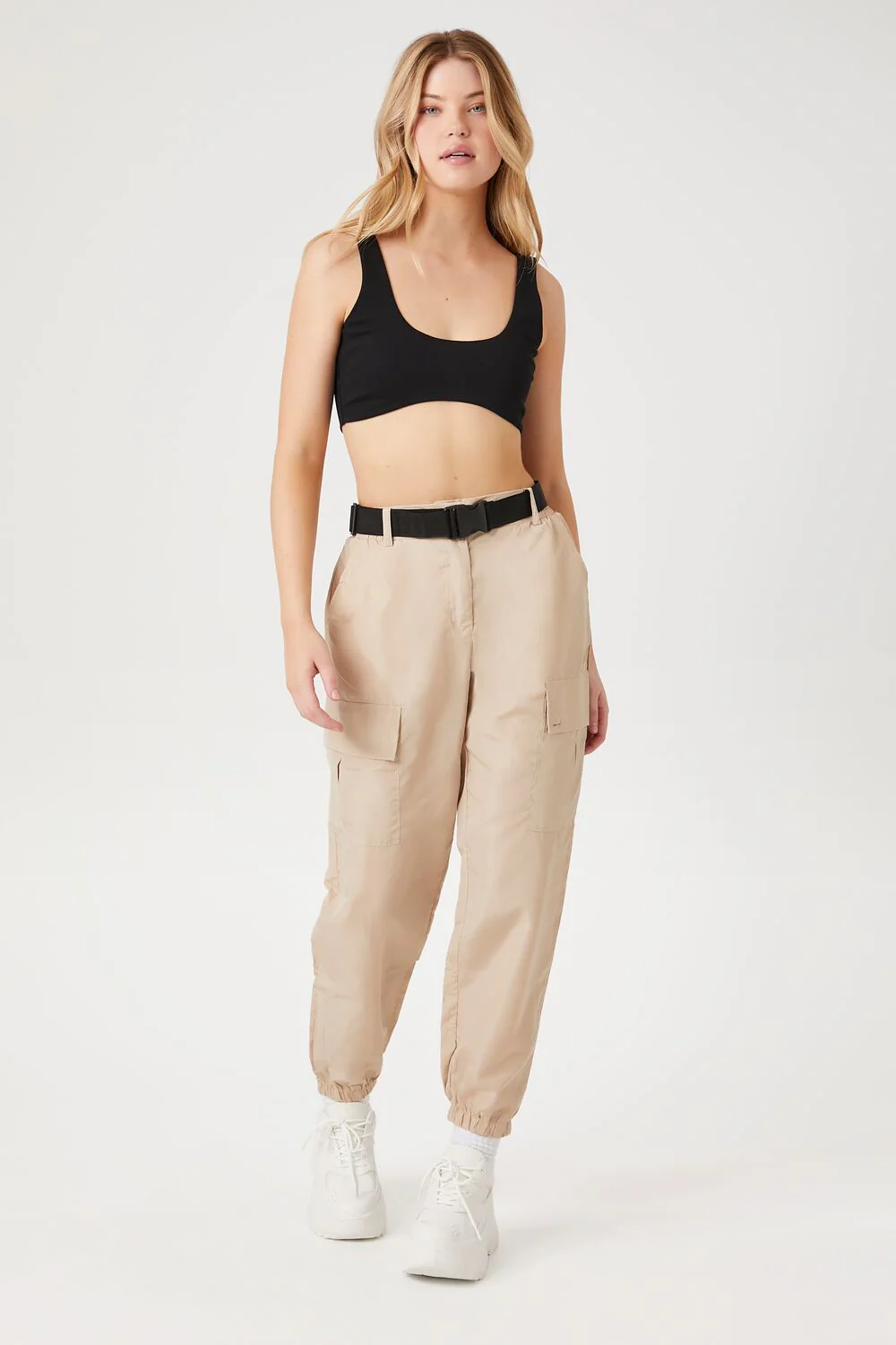 Belted Cargo Joggers