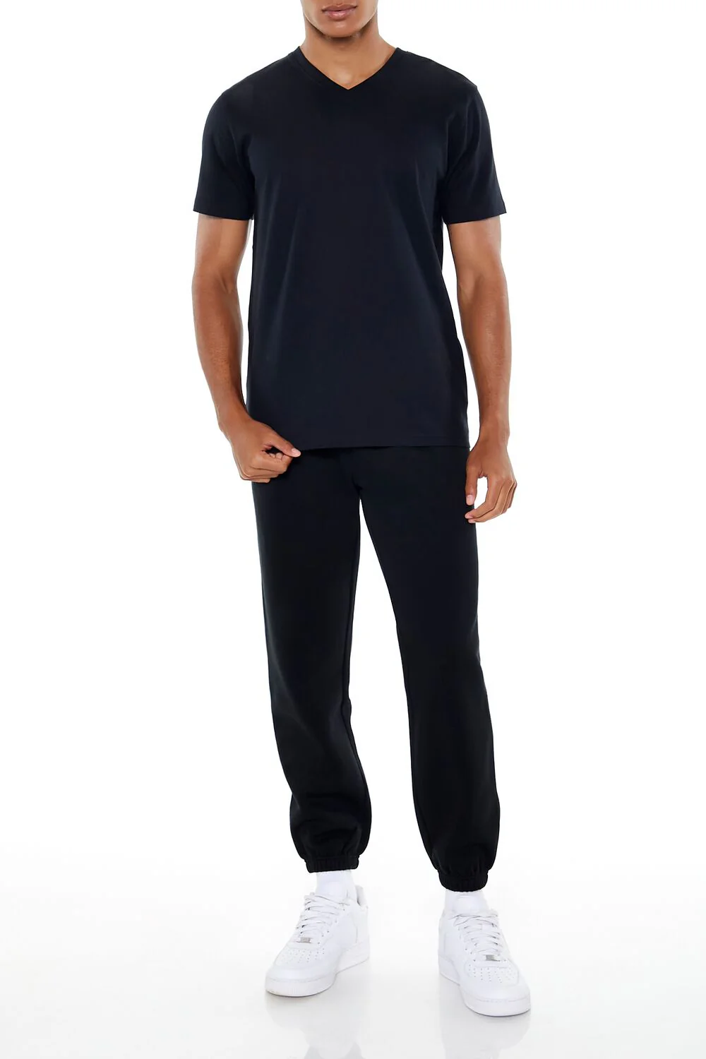 100% Cotton V-Neck Tee - Image 2