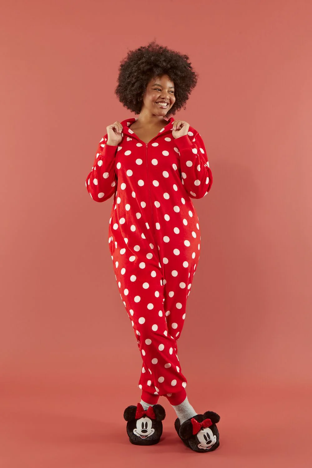 Plus Size Disney Minnie Mouse Pajama Jumpsuit