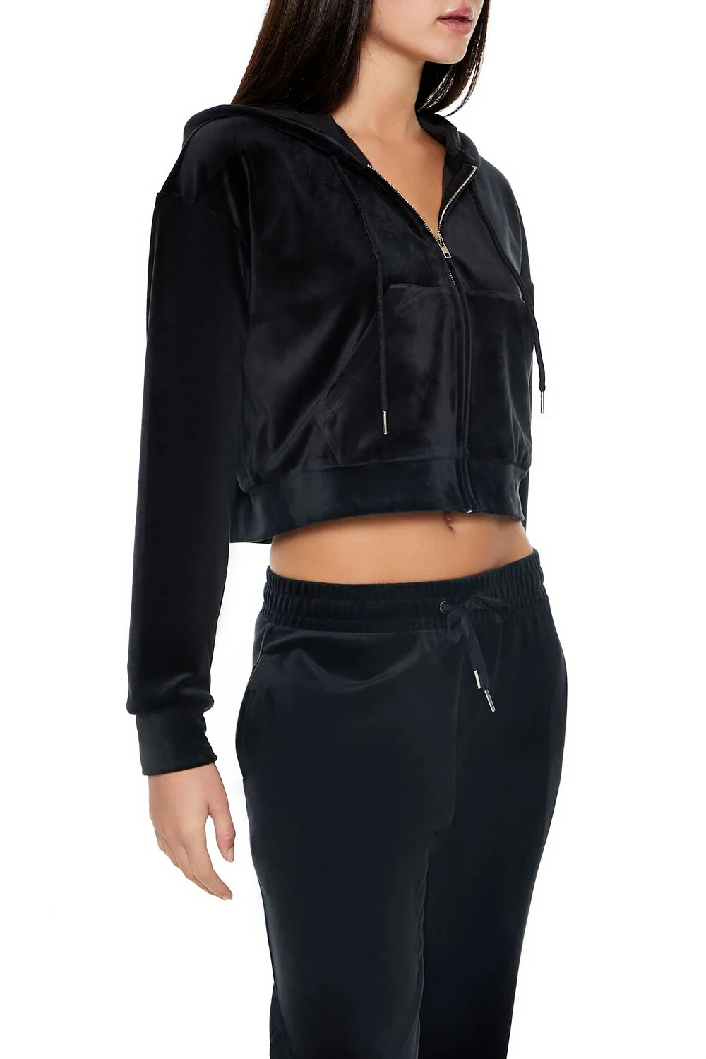 Velour Zip-Up Hoodie - Image 4
