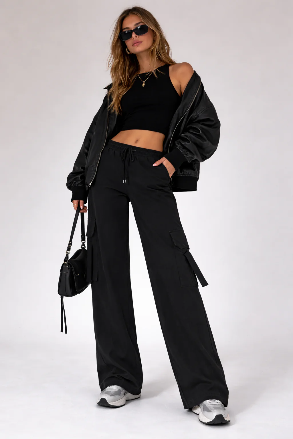 Twill High-Rise Utility Pants - Image 5