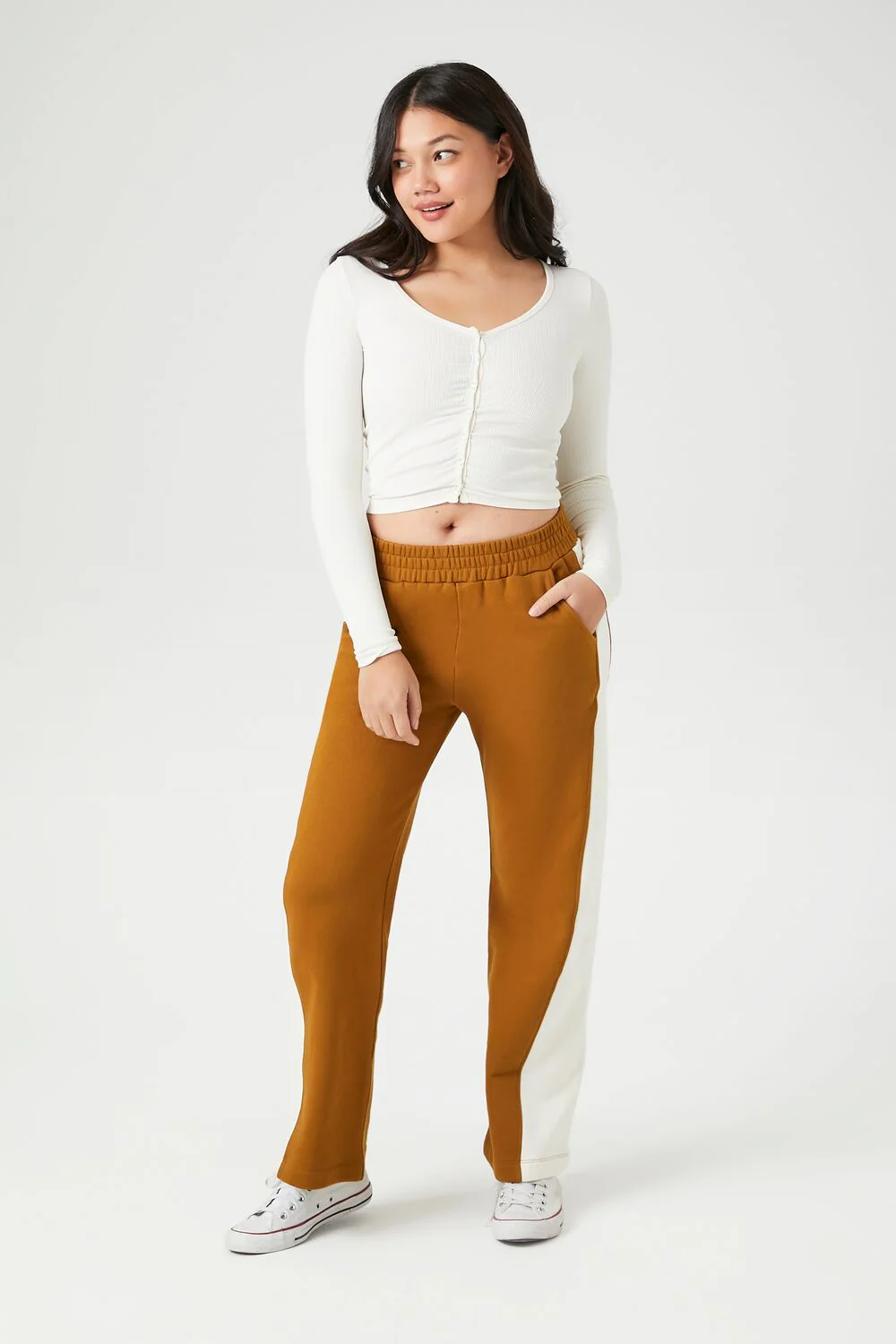 French Terry Side-Striped Pants