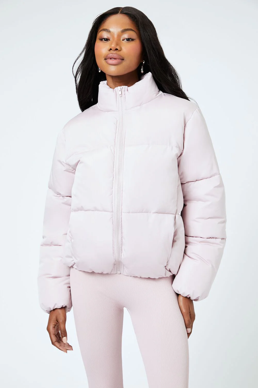 Quilted Zip-Up Puffer Jacket