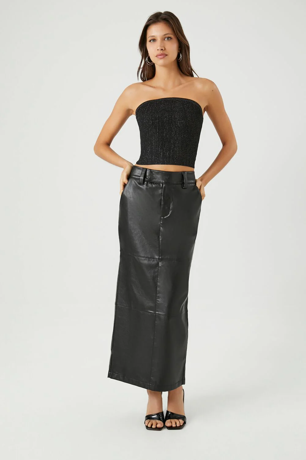 Cropped Sweater-Knit Tube Top - Image 4
