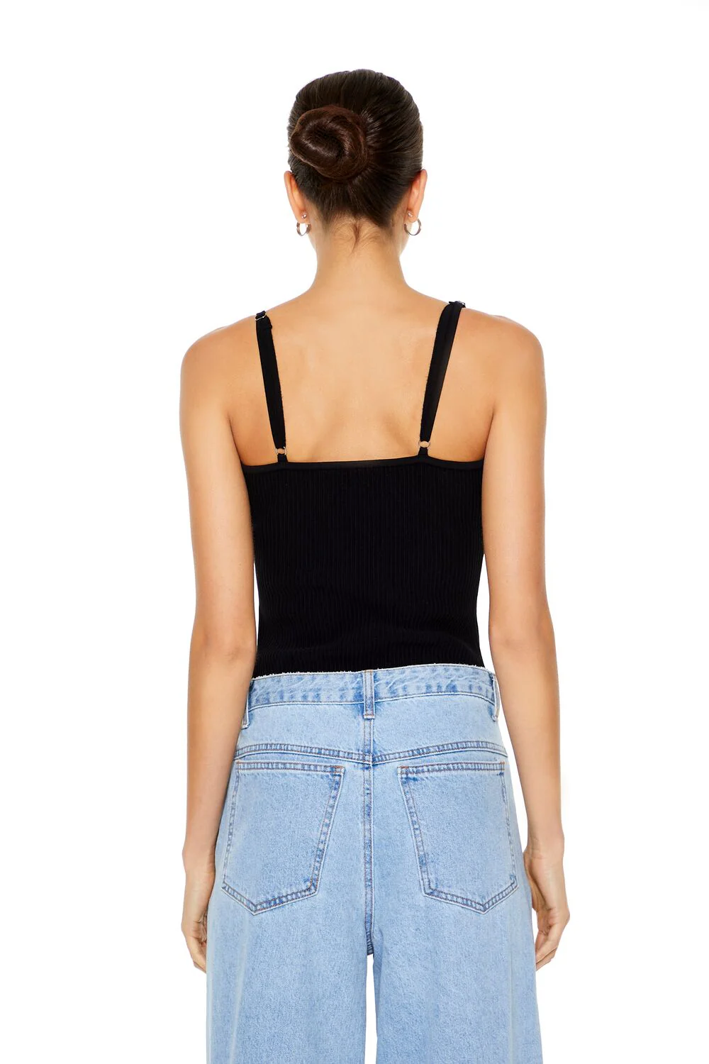 Sweater-Knit Cami Bodysuit - Image 3