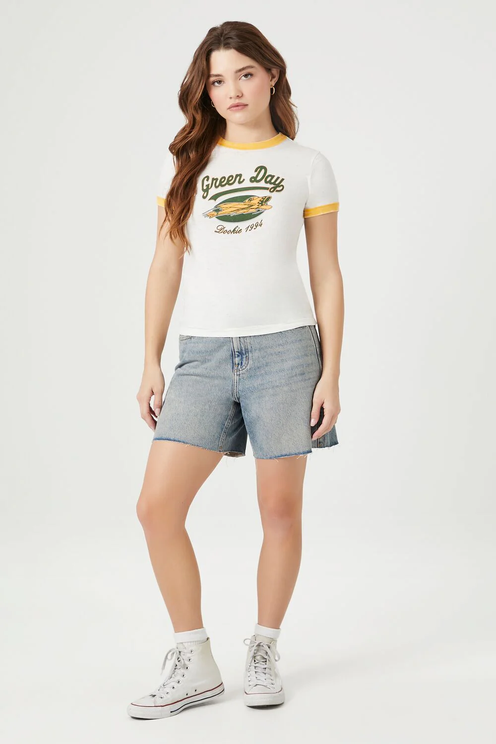 Green Day Graphic Ringer Tee - Image 4