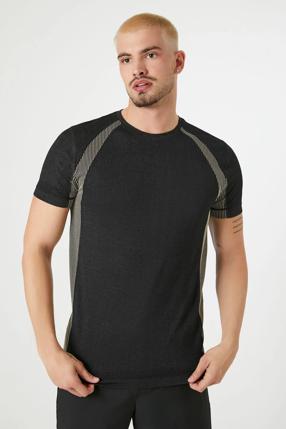Pinstriped Colorblock Tee