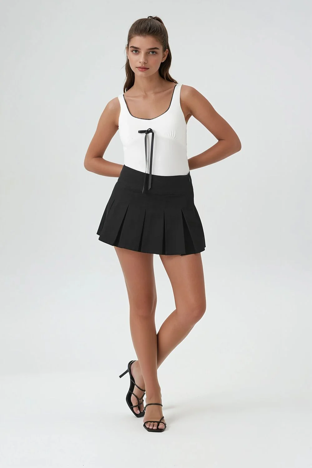 Bow Ricrac-Trim Bodysuit