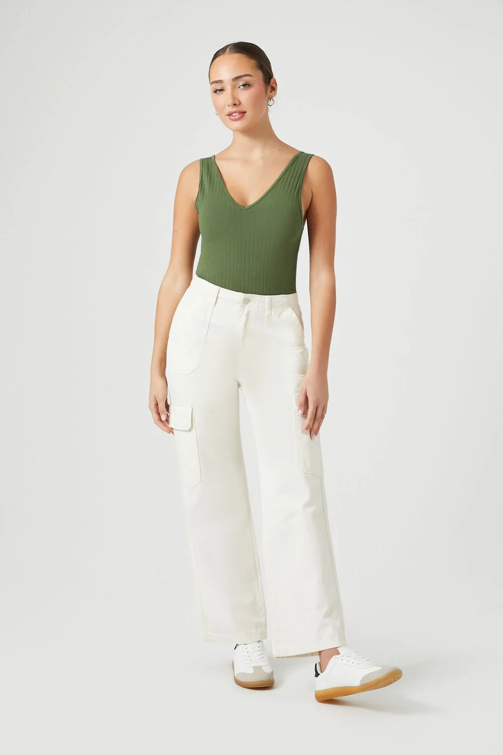 Seamless Ribbed Tank Bodysuit - Image 14
