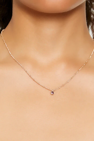 Birthstone Charm Necklace
