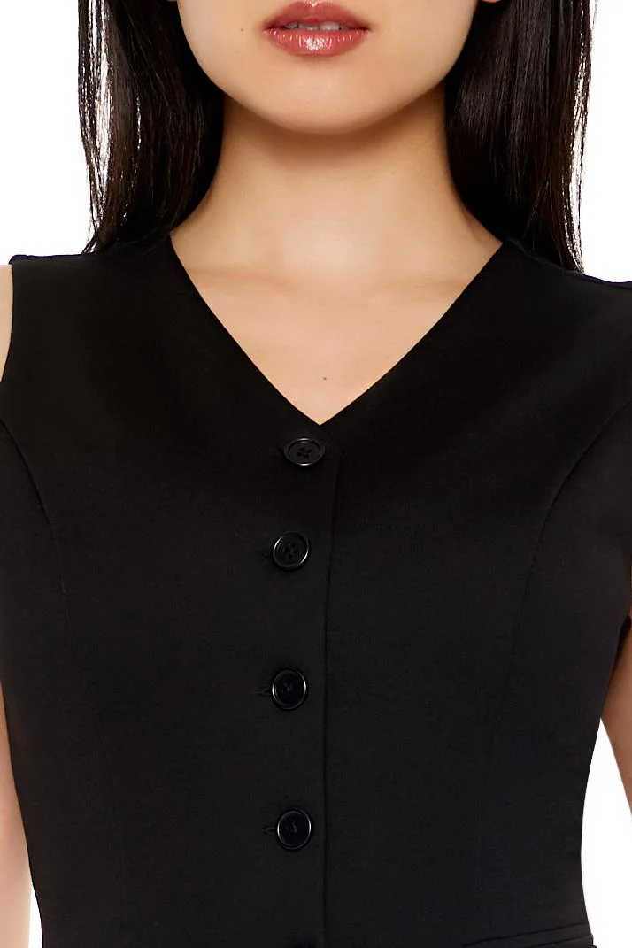 Sleeveless Button-Up Top - Image 3