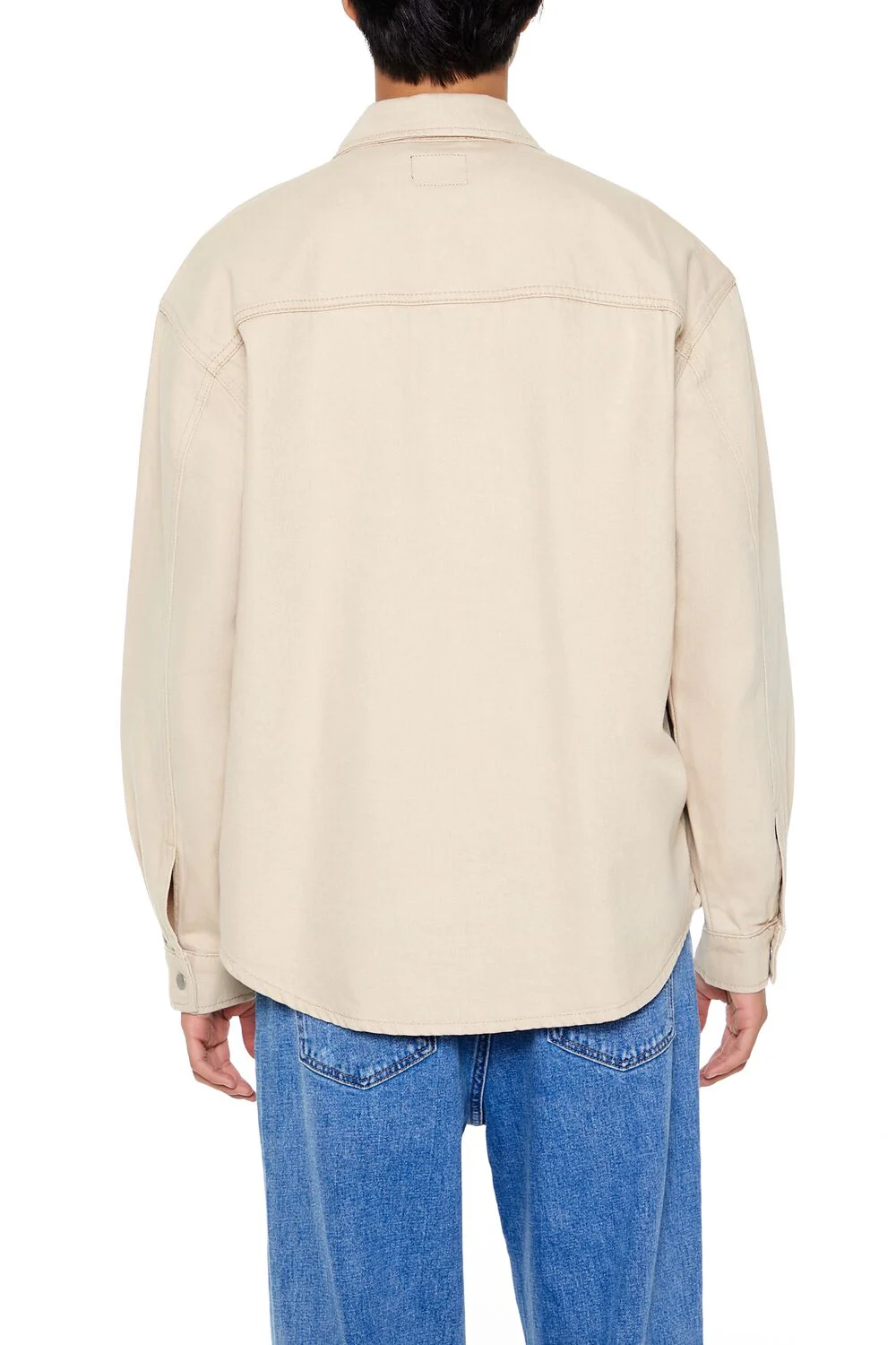 Cotton Curved-Hem Shirt - Image 5
