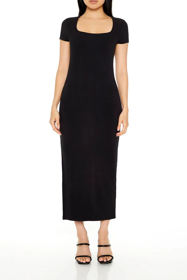 Ribbed T-Shirt Maxi Dress