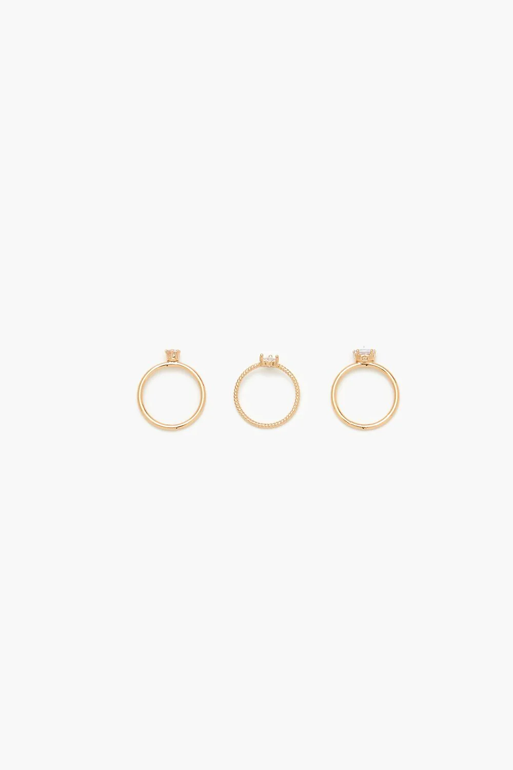 Faux Gem Ring Set
