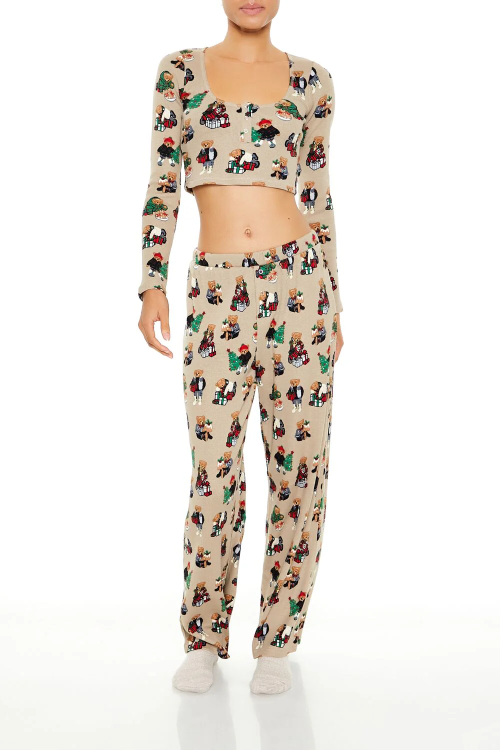 Christmas Teddy Bear Pajama Pants