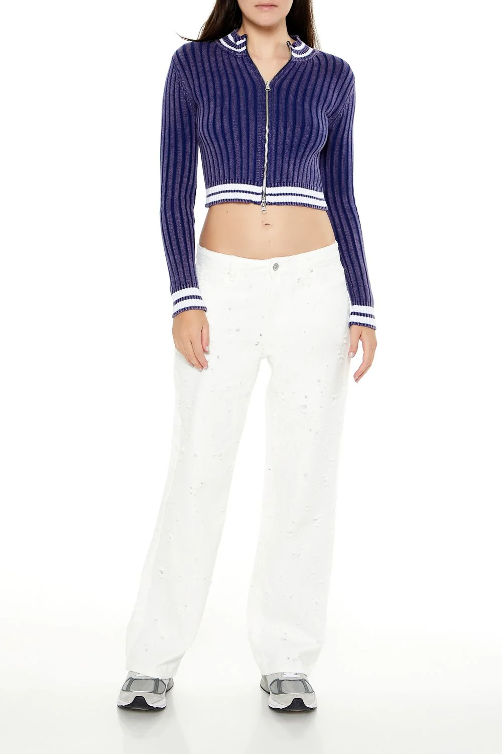 Twill Mid-Rise Pants