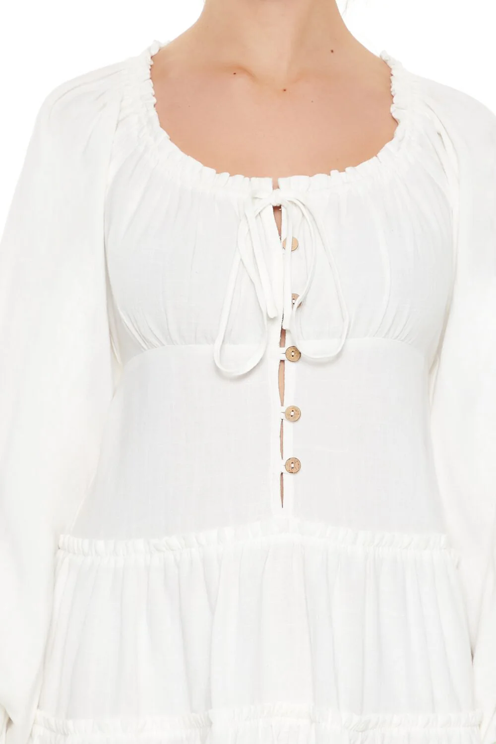Peasant-Sleeve Mini Dress - Image 5