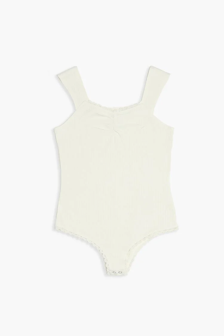 Girls Lace-Trim Bodysuit (Kids)