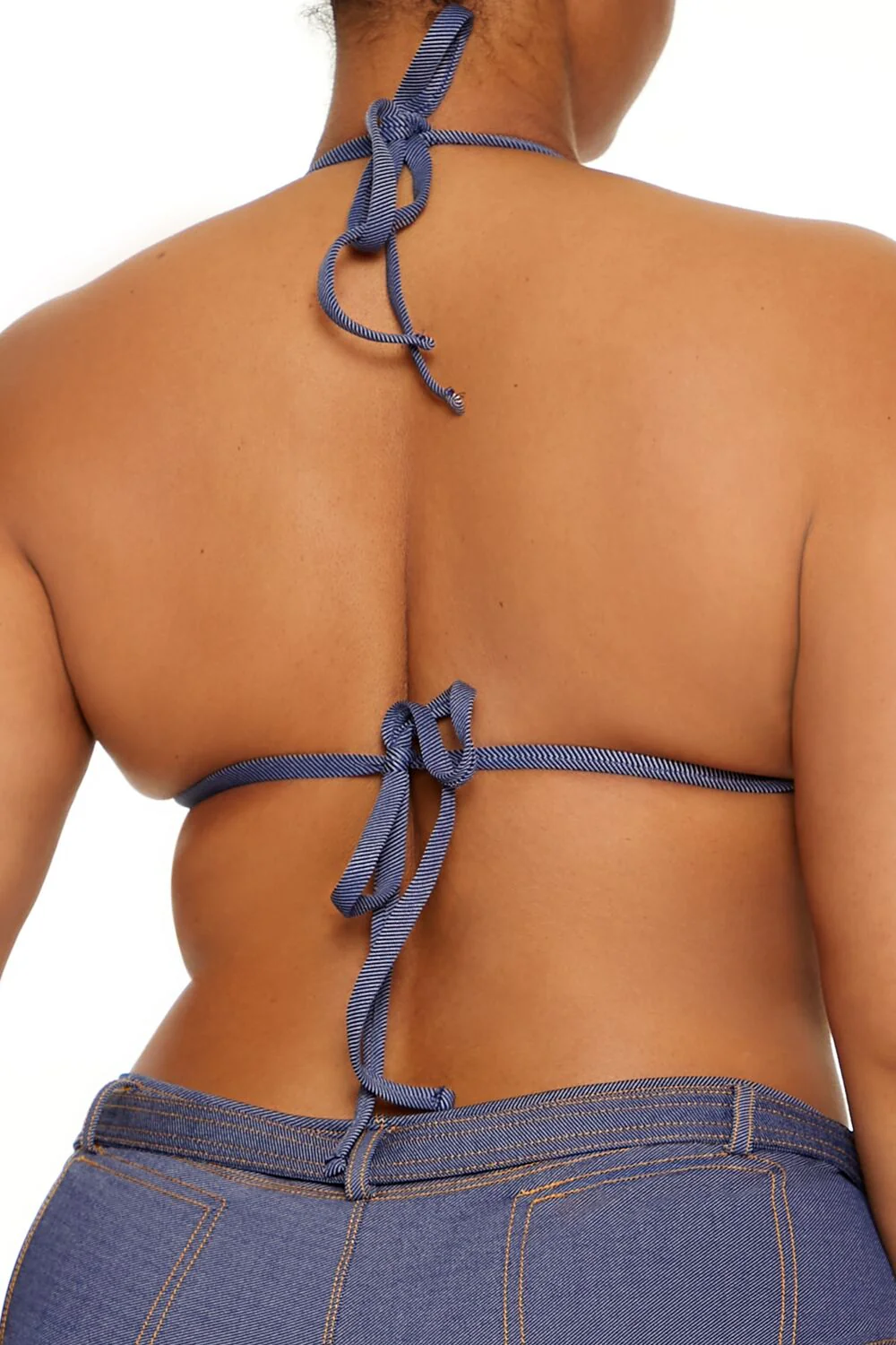 Plus Size Denim Bikini Top - Image 5