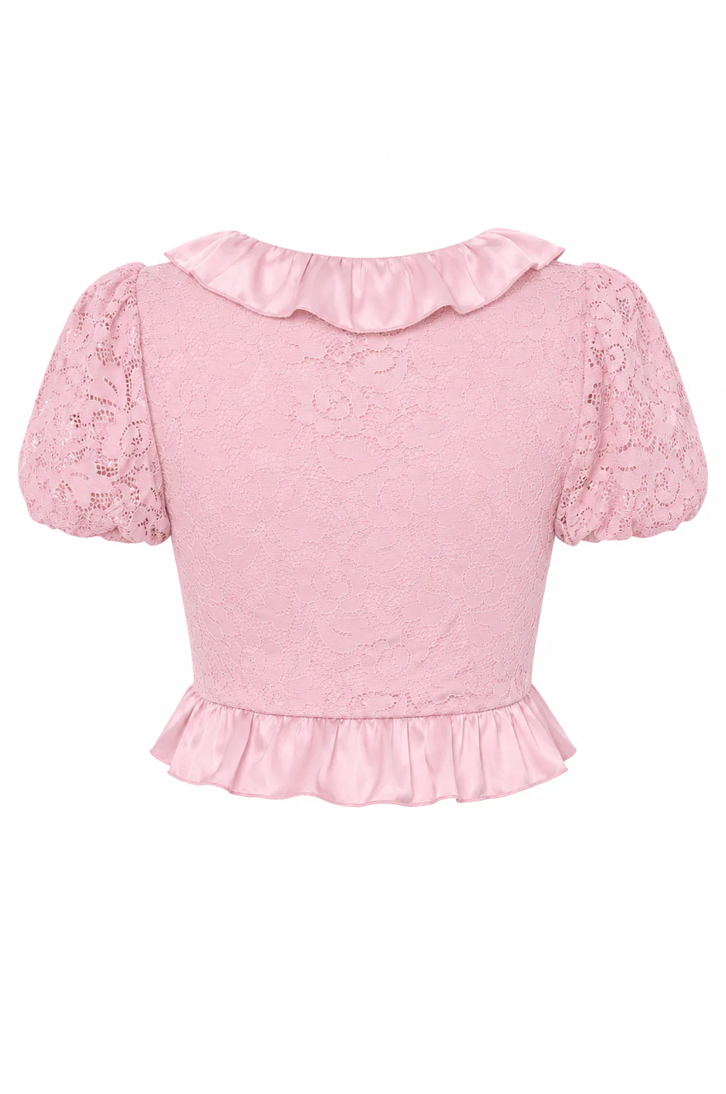 Ruffled Lace Crop Top - Image 6