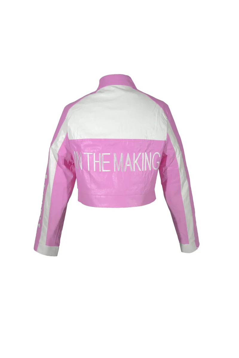Angel In The Making Faux Leather Moto Jacket - Image 2