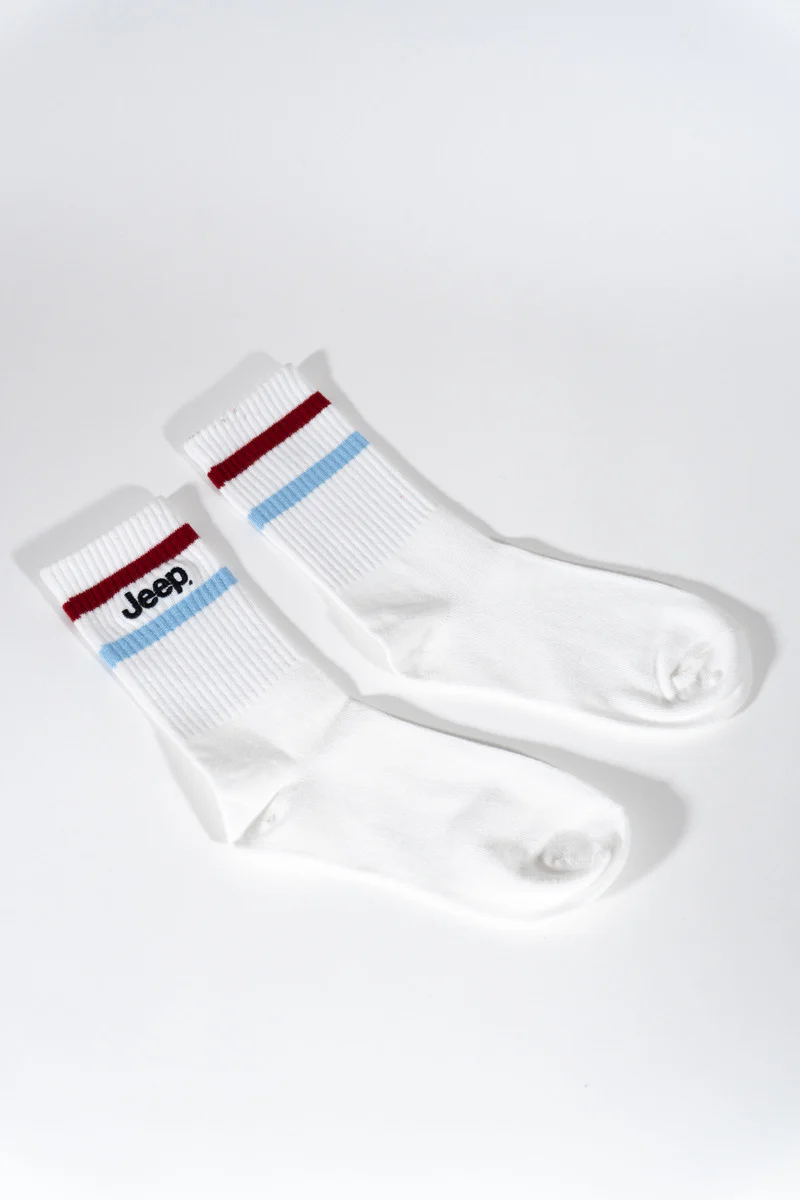 Jeep® Striped Ankle Socks