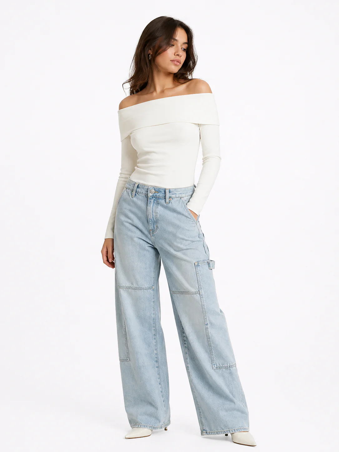 Foldover Off-The-Shoulder Top - Image 9