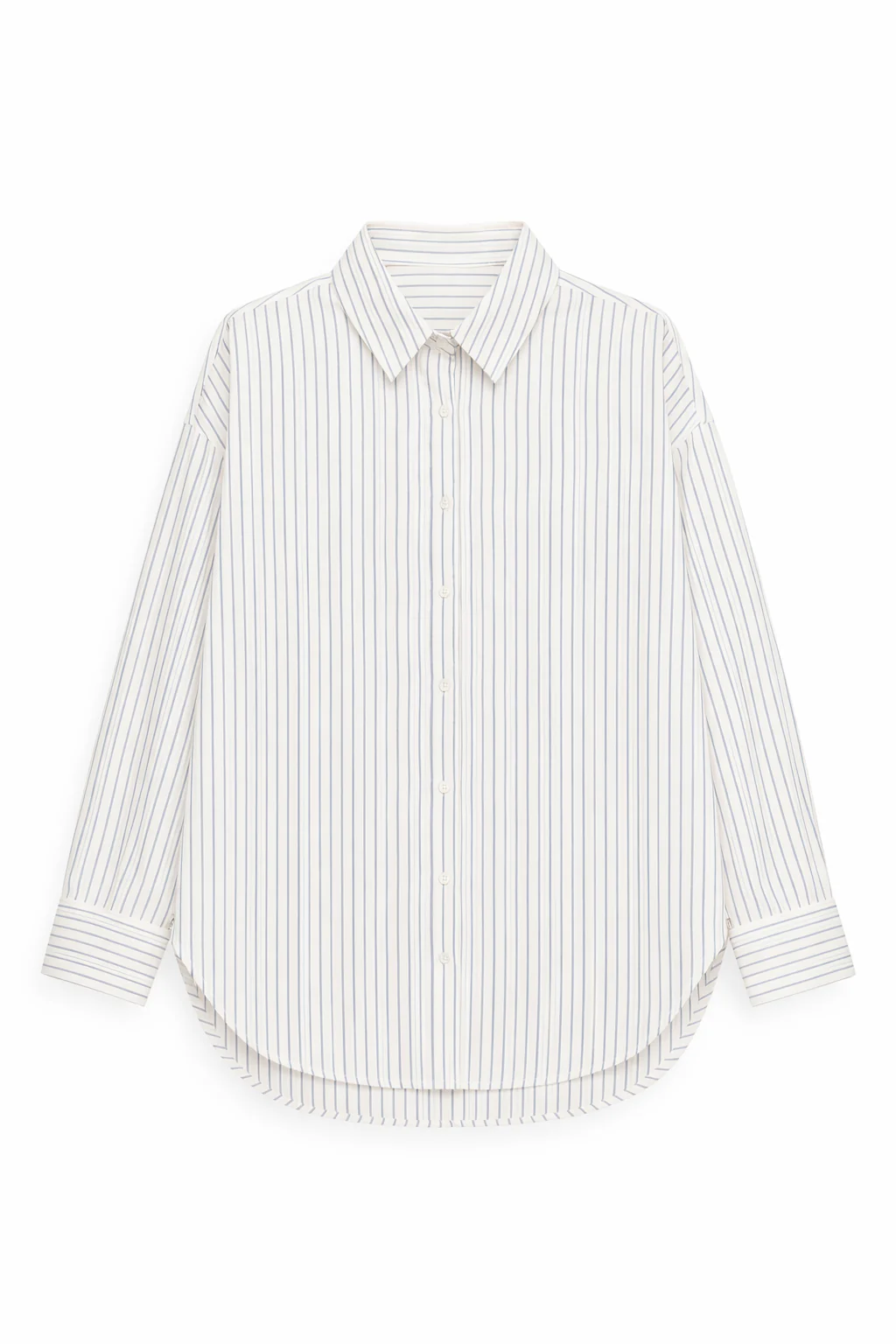 Striped Long Sleeve Shirt and Wide Leg Pants Set - Image 11