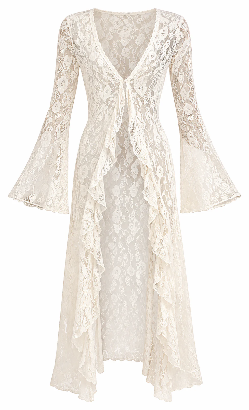 Ruffled Lace Cardigan - Image 3