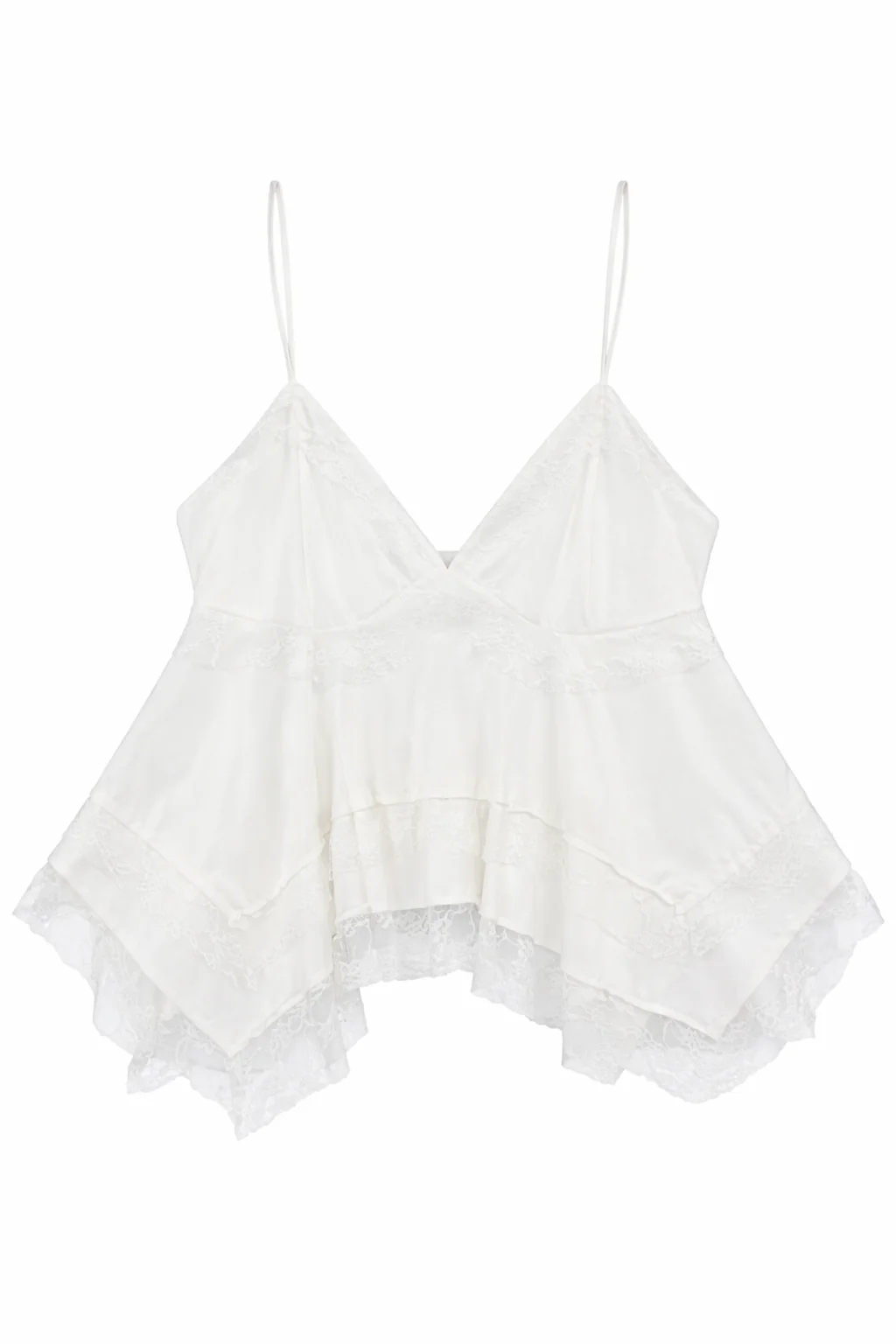 Plus Layered Lace Trim Tank Top - Image 3