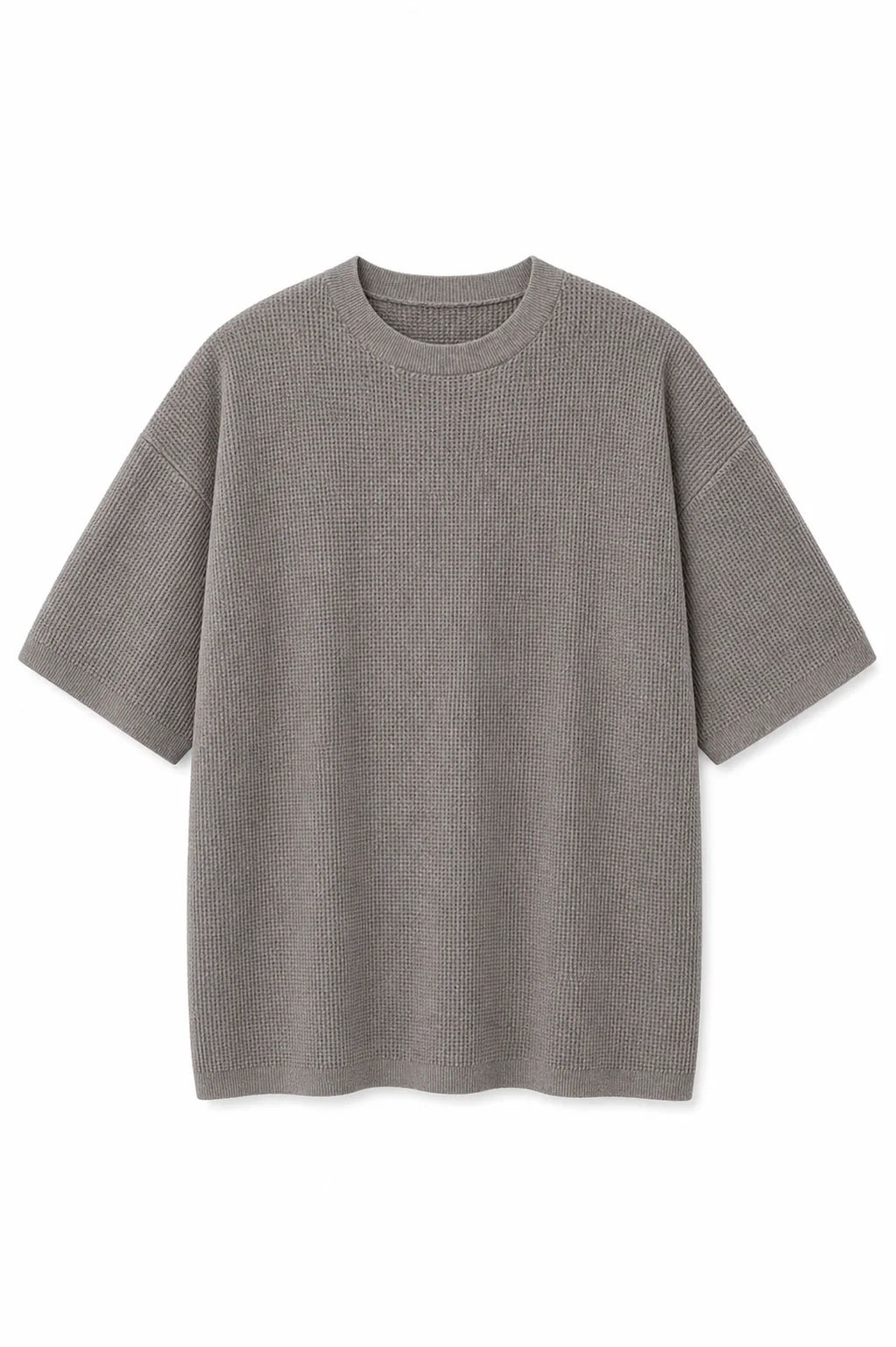 Waffle Knit Oversized T-Shirt - Image 2