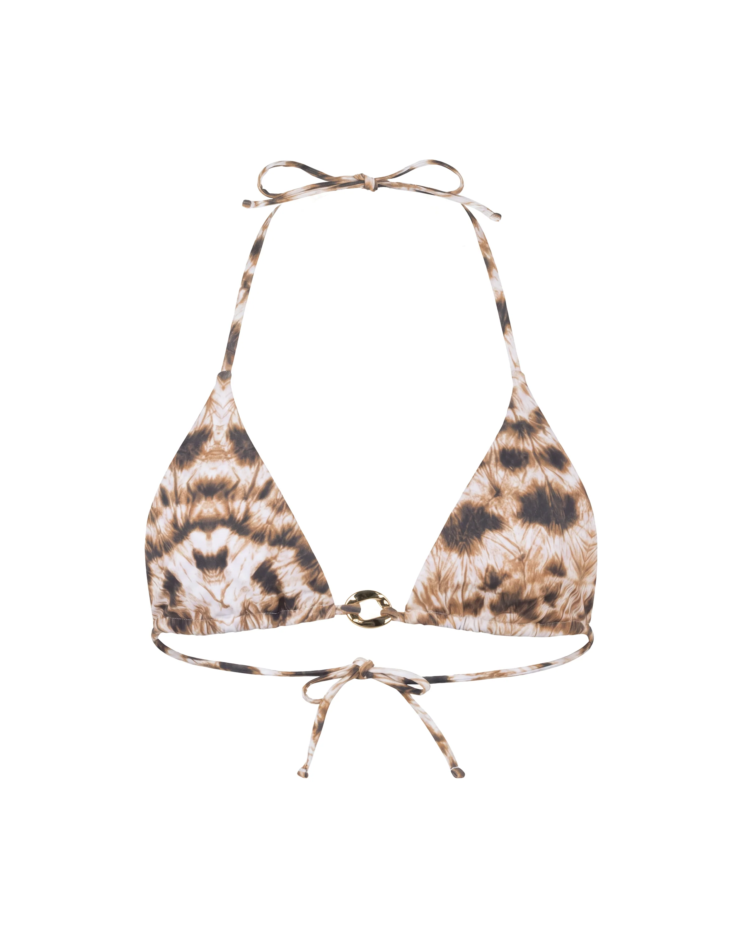 Printed Triangle Bikini and Cover Up Pant Set - Image 4