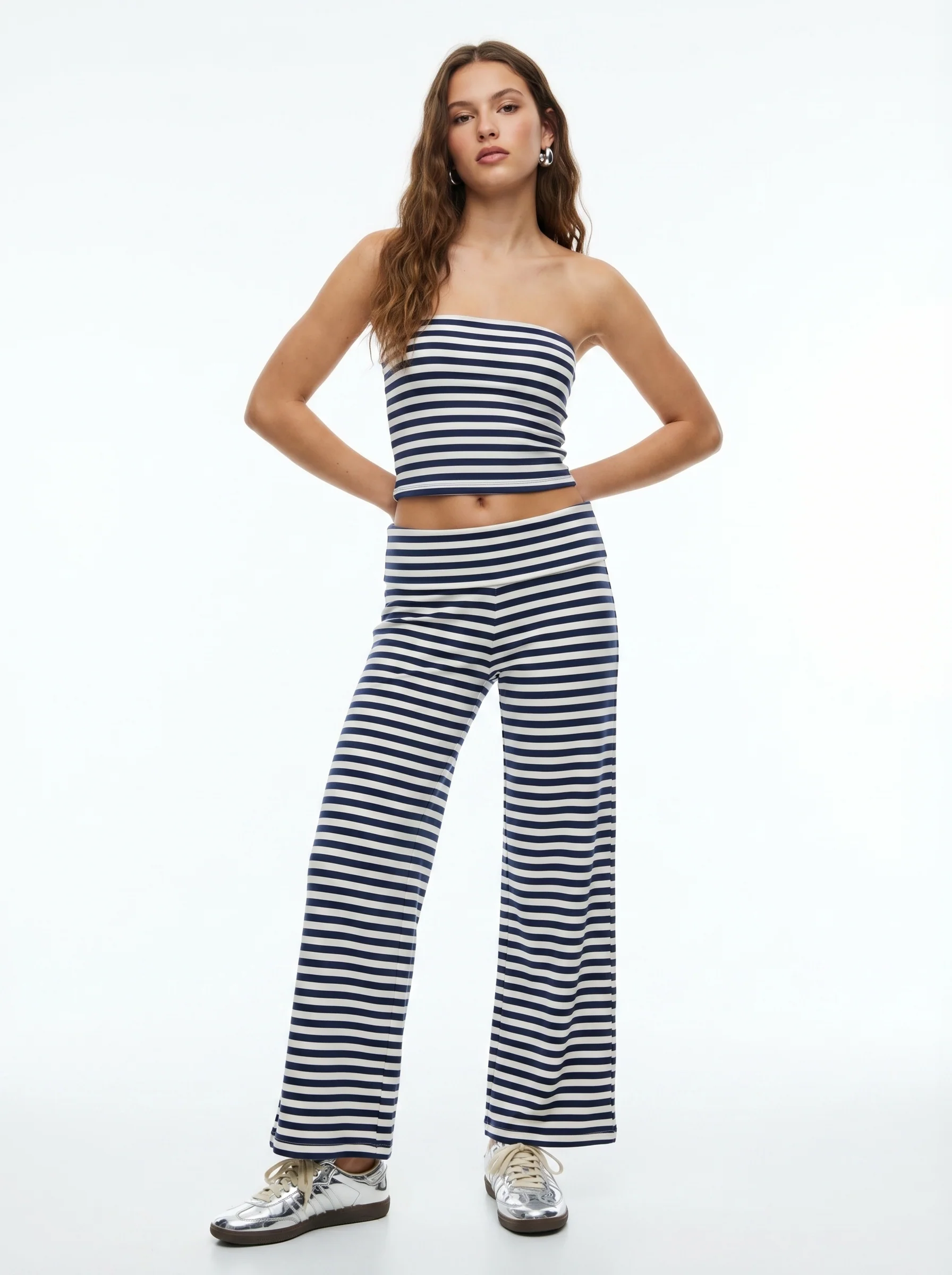 Striped Wide Leg Pants