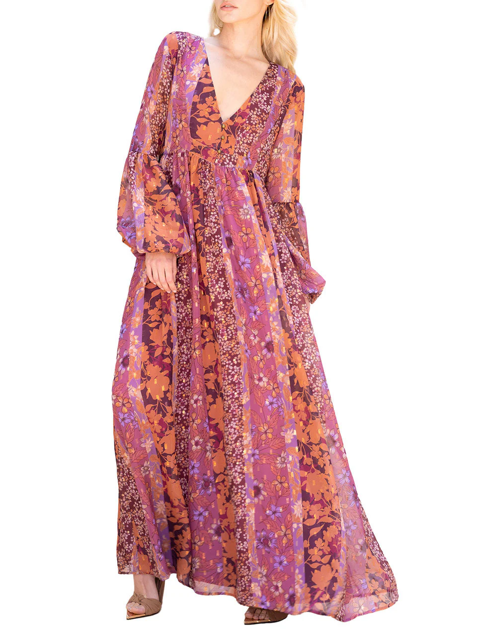 Blouson Maxi Dress