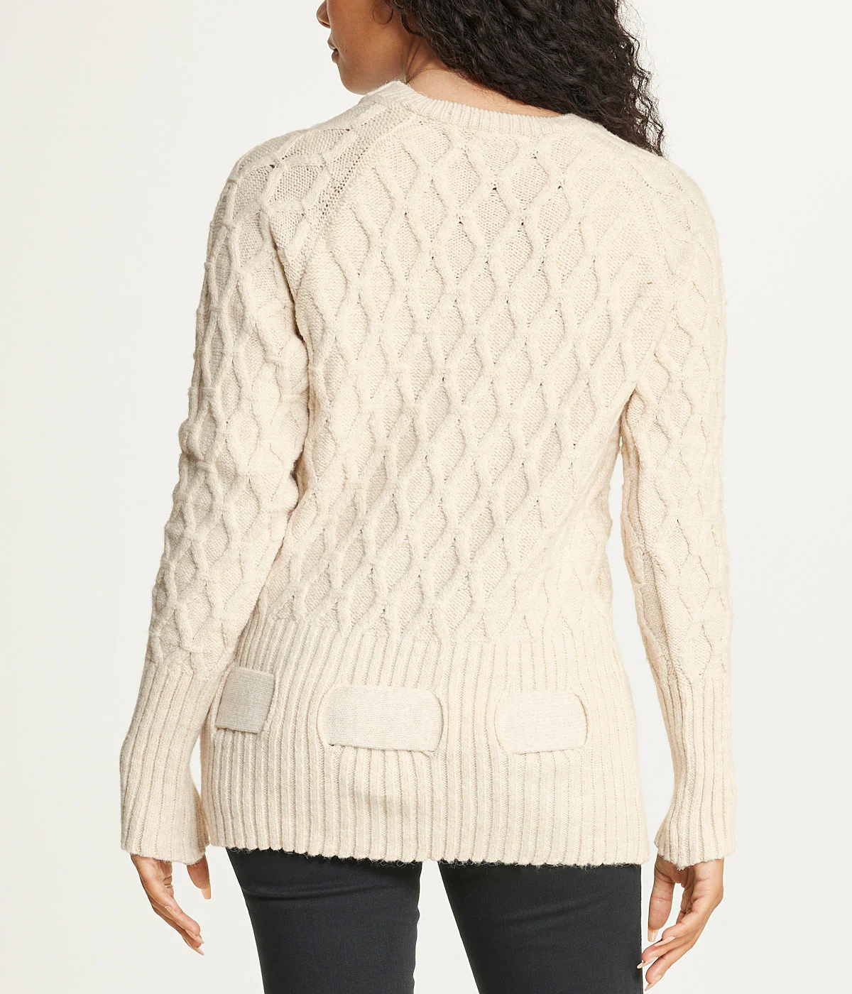 Diamond Belted Tunic Sweater - Image 2