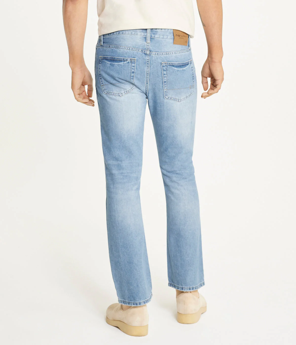 Light Wash Rigid Slim Boot Cut Jean - Image 2
