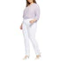 Marilyn Straight Jean in Optic White - Plus - Image 4