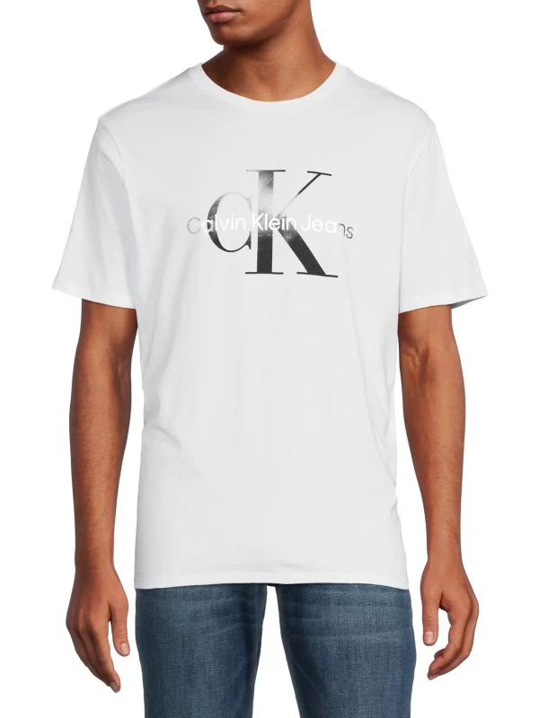Short Sleeves Gradient Monogram Tee - Image 5