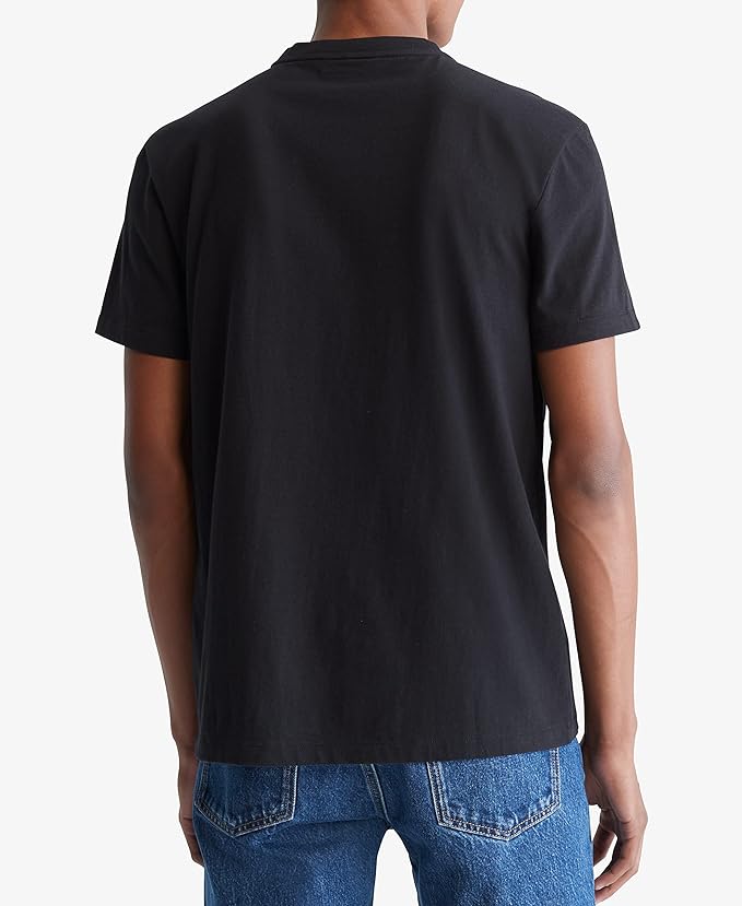 Short Sleeves Smooth Solid V-Neck Tee - Image 2